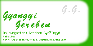 gyongyi gereben business card